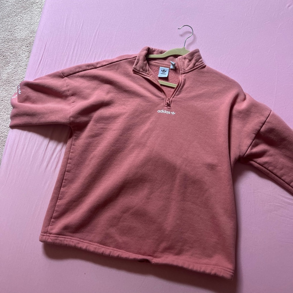 Pink Adidas sweatshirt
